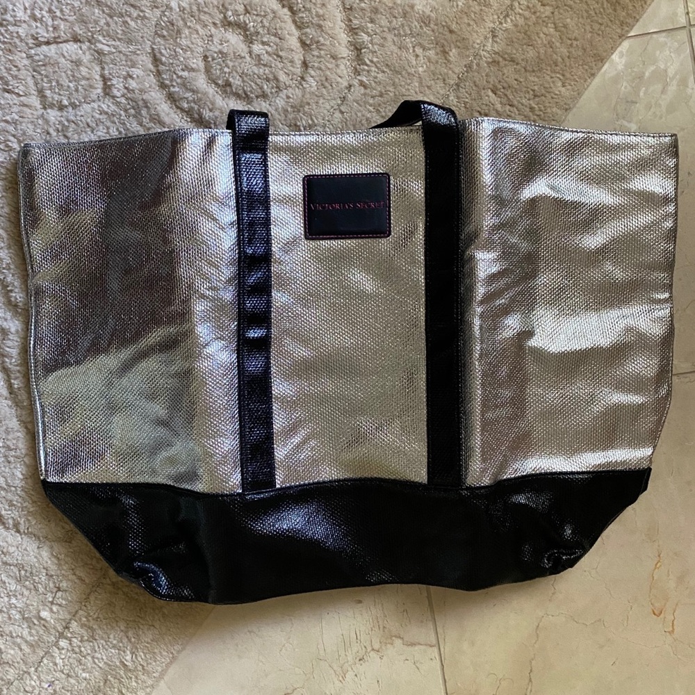 NEW Victoria’s Secret Metallic Weekender Bag